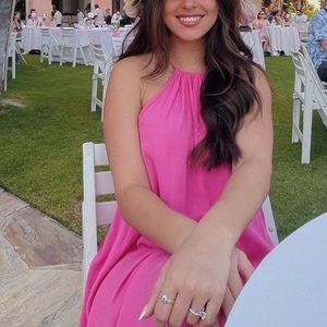 Pink maxi dress